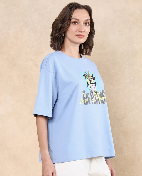 Loose Fit Women’s Floral Oversized T Shirt Klove Light Multi Casual Summer Outfit