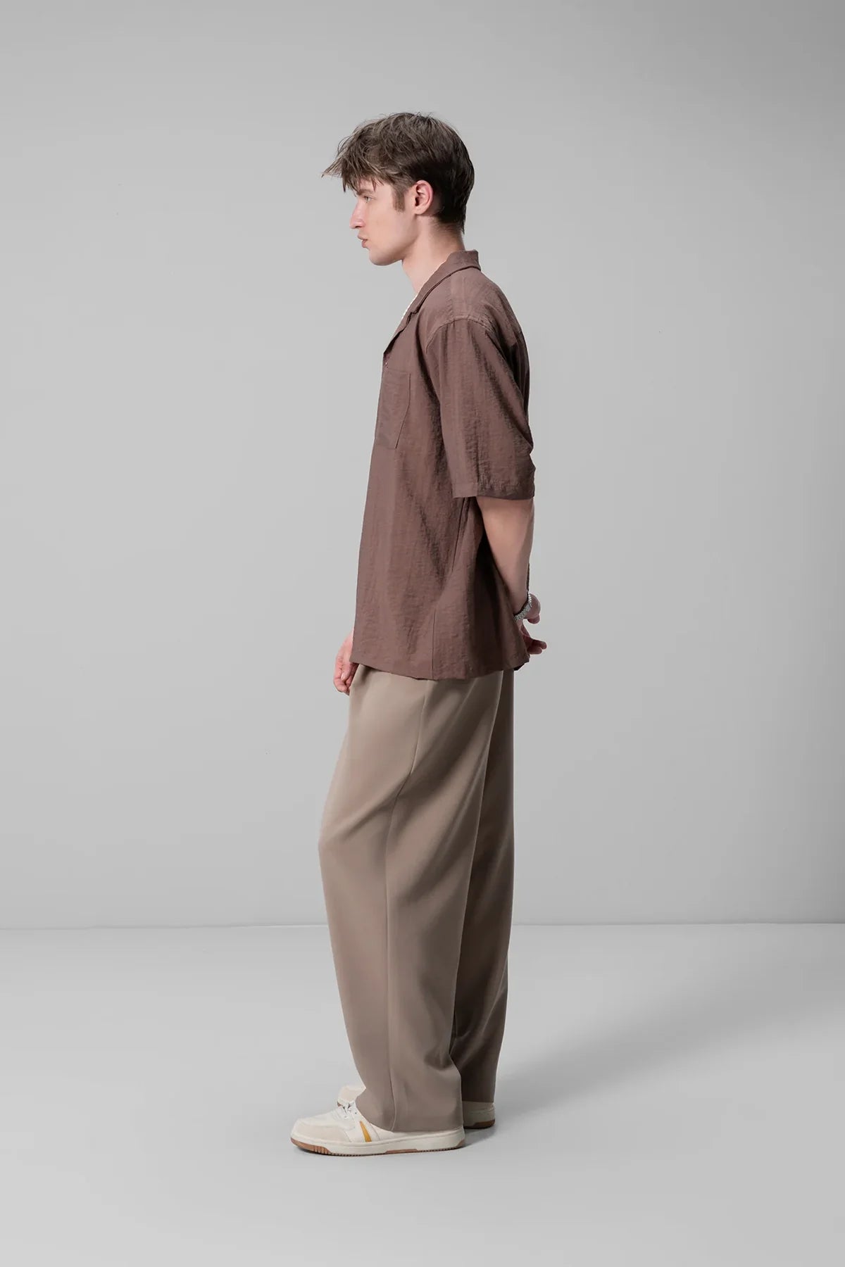 Stylish Relaxed Fit Brown Shirt Unisex Design Lightweight and Comfortable