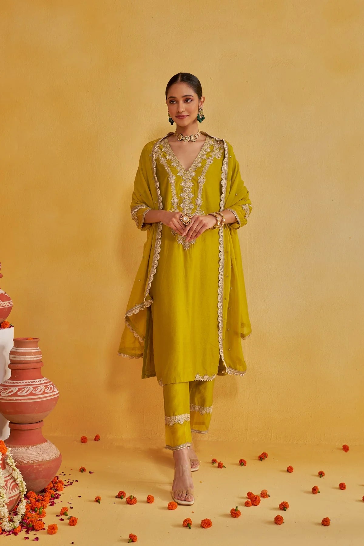 Stylish Women Kurta Set with Sequins Highlight – Festive & Wedding Wear Outfit