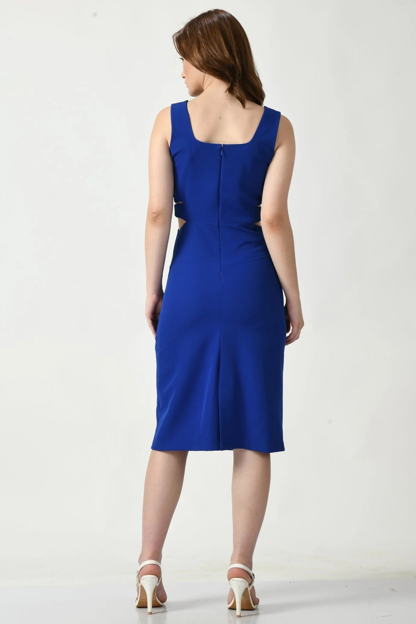 Royal Blue Western Style Party Dress for Women Elegant Evening Outfit