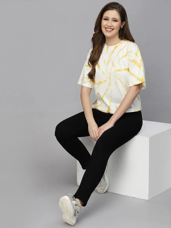 Fresh Comfort Yellow Odour Free T-Shirt for Women