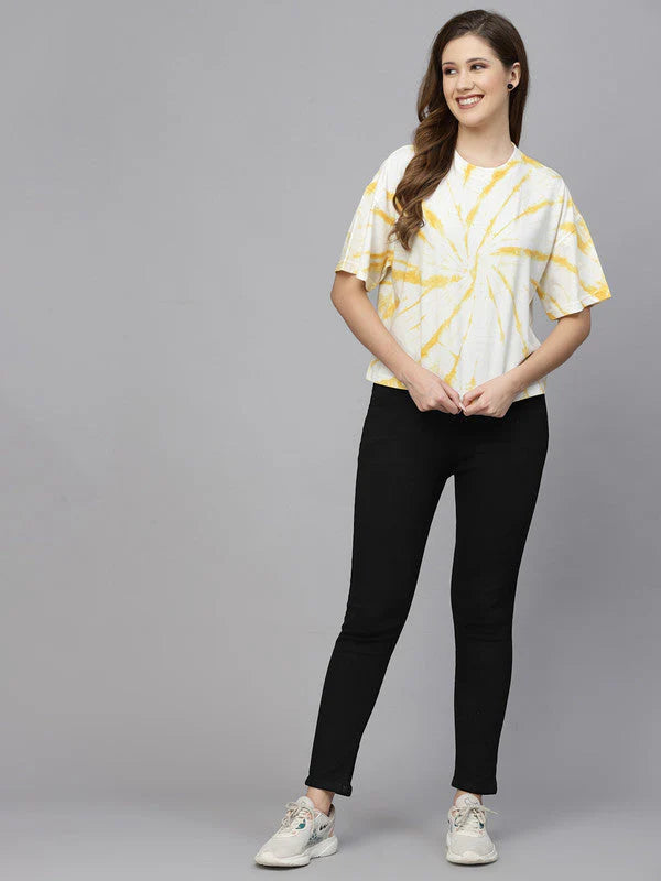 Fresh Comfort Yellow Odour Free T-Shirt for Women