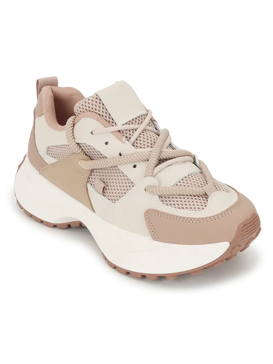 Beige Brown Mesh Sneakers Comfortable, Stylish, and Perfect for Fitness and Streetwear