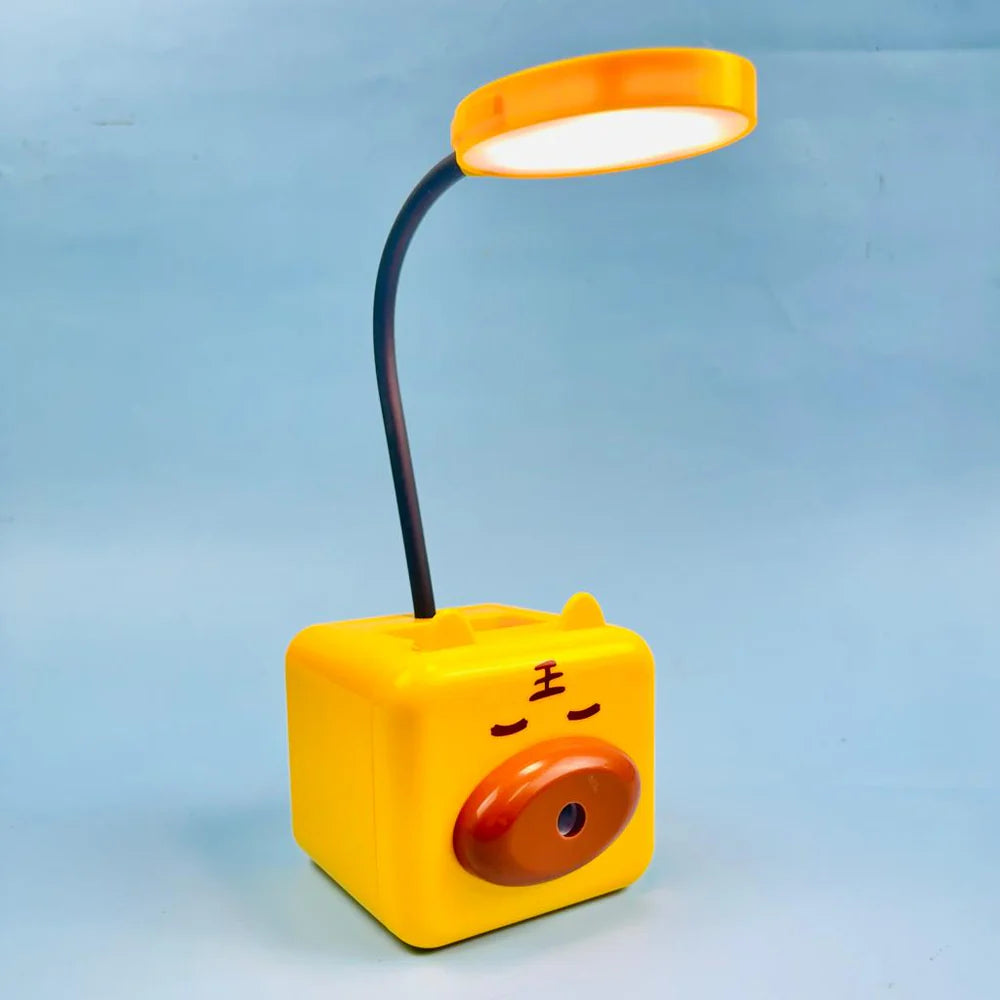 Pig Shaped LED Table Lamp Cute Rechargeable Light for Study and Play