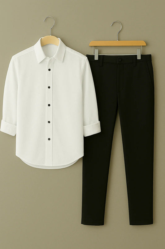 Comfortable Mens Formal Shirt and Pant Combo Perfect for Office and Meetings