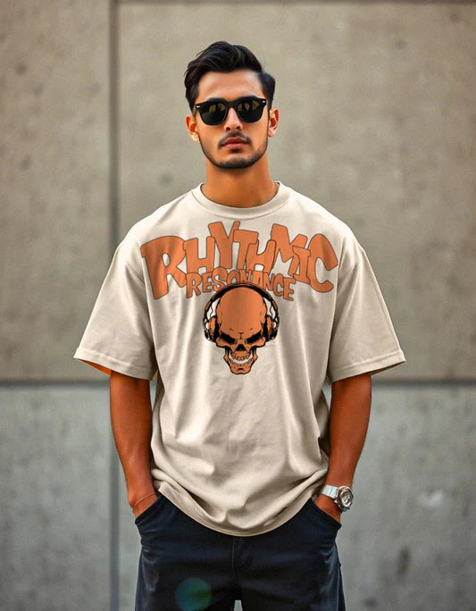 White Oversized T-Shirt with Bold Typography Print Stylish and Comfortable Everyday Wear
