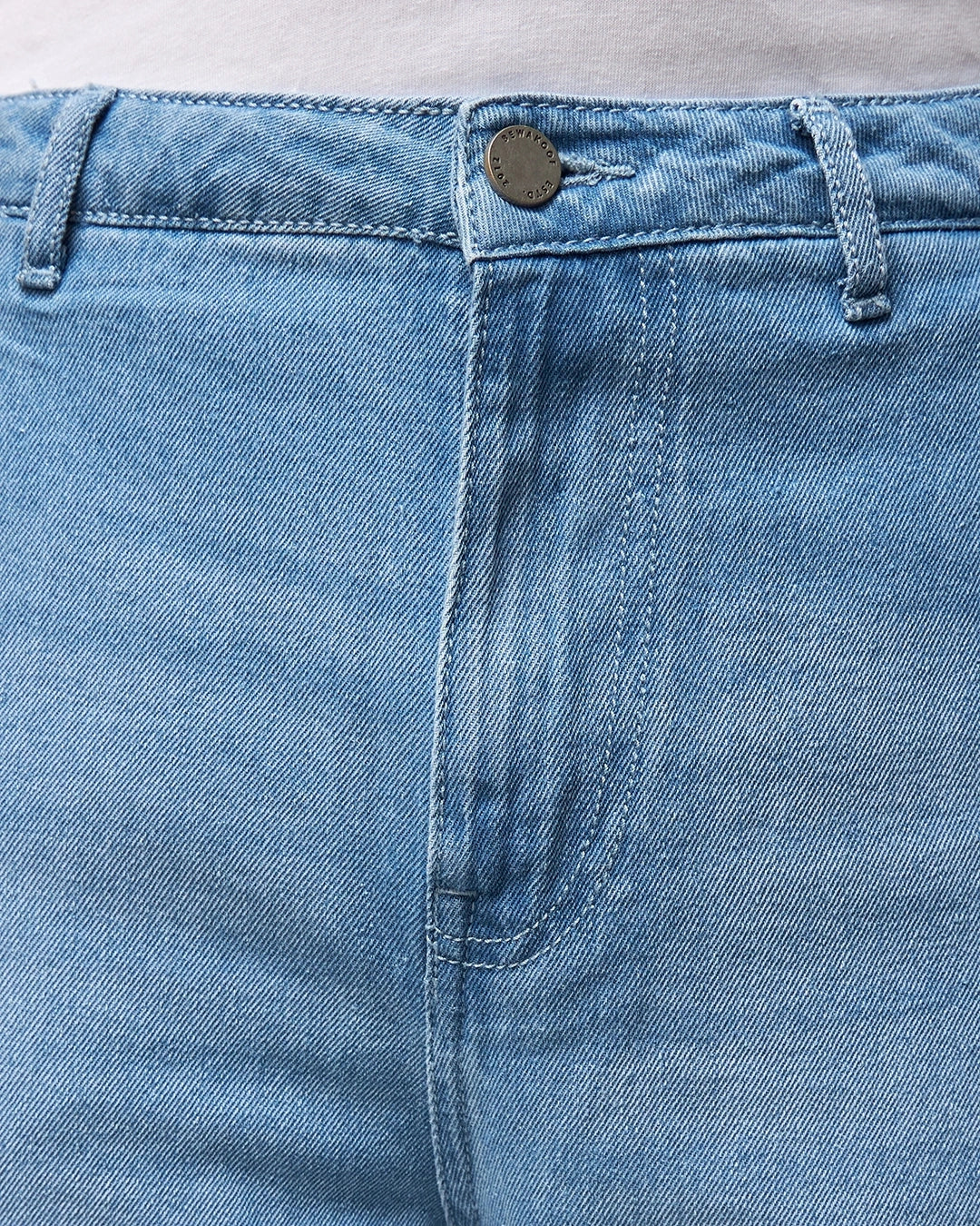 Stylish Mens Loose Fit Blue Cut & Sew Denim Jeans Cotton Blend Everyday Use
