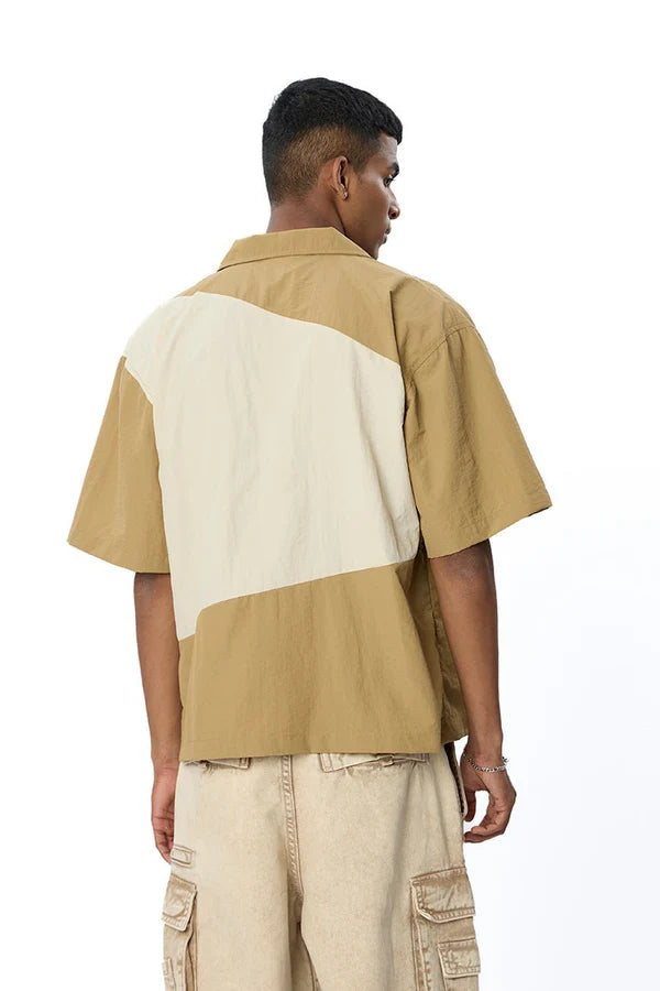 Men’s Two-Tone Casual Resort Shirt Comfortable and Stylish for Daywear
